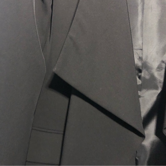 Karl Lagerfeld Open Front Waterfall Blazer Black 14 - Picture 4 of 7